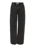 Jannel Hw Loose Jeans - Black Denim