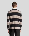Långärmad Rugby Tröja - Jet Black/ White Heather