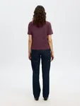 Boxy T-shirt - Fig/Purple
