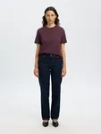 Boxy T-shirt - Fig/Purple