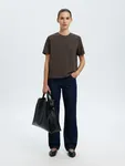 Boxy T-shirt - Delicioso/Brown