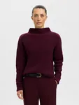 Stickad Tröja - Fig/Purple