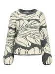Stickad Tröja - Dark Grey Melange