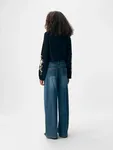Vida Jeans Med Knytband - Medium Blue Denim