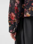 Mönstrad Blus - Black