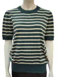 Milasz Ss Striped Pullover - June Brown Rice Stripe