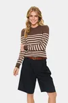 Milasz Pullover - Fondue Fudge Rice Stripe
