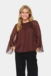 Blus Med Volang - Fudge