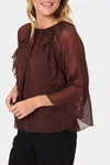 Blus Med Volang - Fudge
