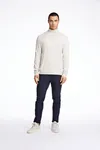 Polotröja - Off White Mel