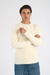 Stickad tröja - Pearl White