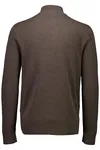 Halv Zip Cardigan - Dk Brown Mel