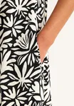 Trikåklänning Med Fickor - Black/Patterned