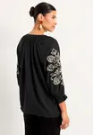 Blus Med Brodyr - Black/Beige