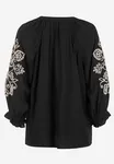 Blus Med Brodyr - Black/Beige