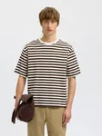 T-shirt Relaxdan Stripe - Demitasse