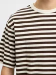 T-shirt Relaxdan Stripe - Demitasse