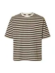 T-shirt Relaxdan Stripe - Demitasse