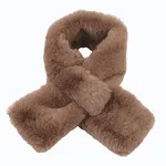 Halsduk Fuskpälsimitation - Beige