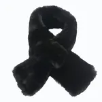 Halsduk Fuskpälsimitation - Svart