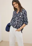 Mönstrad Blus - Urban Dark Blue               