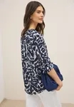 Mönstrad Blus - Urban Dark Blue               