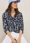 Mönstrad Blus - Urban Dark Blue               
