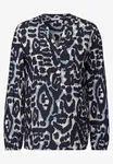 Mönstrad Blus - Urban Dark Blue               