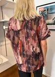 Mönstrad Topp - Wine/Pink Aop