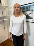 Långärmad Bas Topp - White