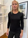 Långärmad Bas Topp - Black 