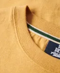 Essential Logo T-Shirt - Ochre Yellow Marl/Green