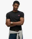 Essential Logo T-Shirt - Raven Black Marl/Pink