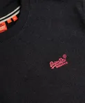 Essential Logo T-Shirt - Raven Black Marl/Pink