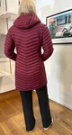 Lång Lättviktsjacka  - Maroon Red