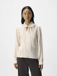 Blus Med Knytdetalj - White Sand