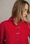 Manchesterskjorta - Racing Red                    