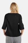 Blus Med Strasspärlor - Black