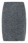 Stickad Kjol - Dark Grey Melange
