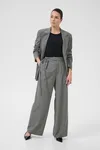 Kostymbyxa Med Knytband - Grey Melange / Chalk Stripe