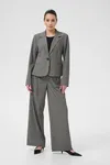 Kavaj - Grey Melange / Chalk Stripe