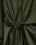 Blus Med Knytdetalj - Kombu Green