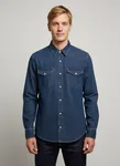 Western Skjorta - Dk Denim