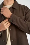 Superflex Brushed Overshirt - Brown Mel