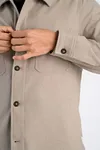 Superflex Brushed Overshirt - Stone Mel