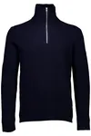 Lammullströja Half Zip - Navy