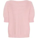 Stickad Tröja - Rosa Melange
