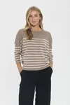 Milasz Pullover - Atmos Gray Morn Stripe
