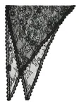 Liva Lace Scarf - Black