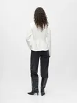 Dorina L/S Re Sculpture Top - White